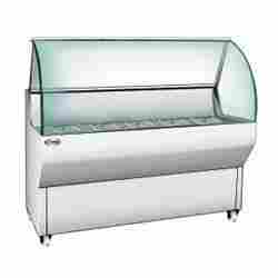 Stainless Steel and Glass Top Based Display Counter