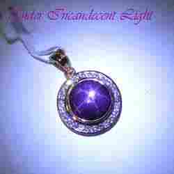 Purple Diamond Pendant