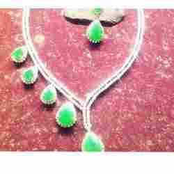 Diamond Fabricated Necklace Set