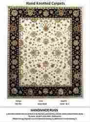 Black Ivory Silk Wool Pile Carpet
