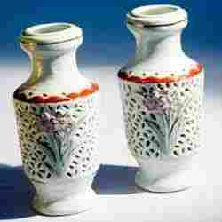 Pierced Ceramic Vase