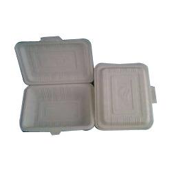 Off White Biodegradable Pack Lunch Box (650 Ml)