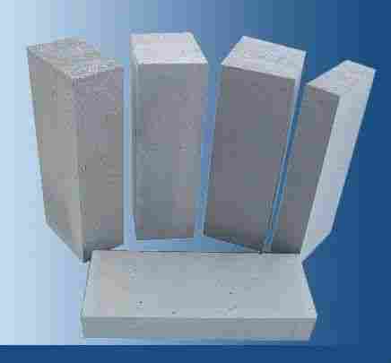 Plain Rectangular Light Grey Autoclaved Aerated Concrete Block
