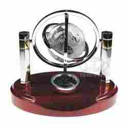 Galaxy Crystal Globe Desk Clock