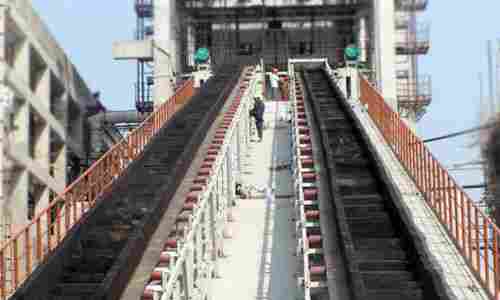 Slope Stone Waved Belt Conveyor