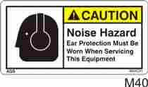 Noise Hazard Safety Decals