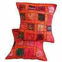 Vintage Sari Patch Work Cushion Covers