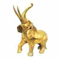 Aluminum Golden Decorative Elephant