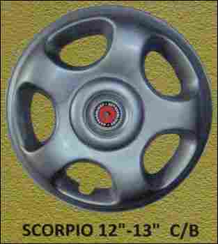 Silver Center Bolt Wheel Covers (Scorpio 12")