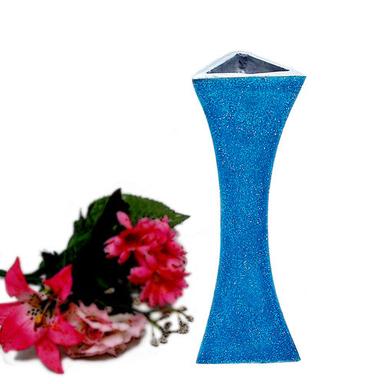 Flower Vase (Blue Glitter)