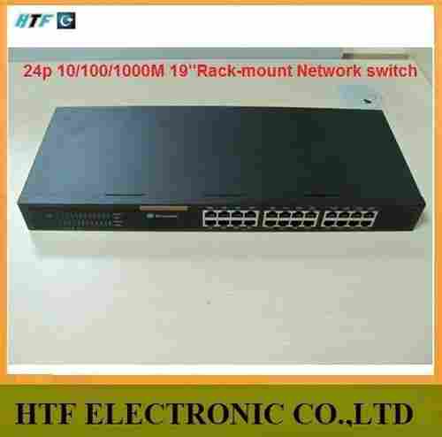 24p 10/100/1000M 19" Rack-Mount Network Switch (HTF-PI765D)