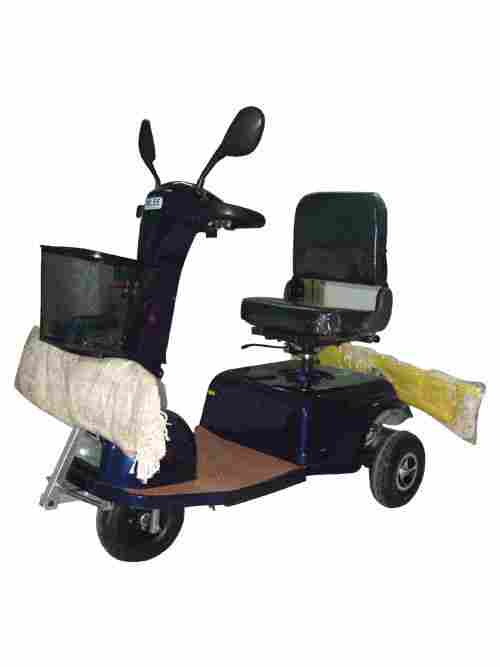 Electric Driving Dust Push Cart