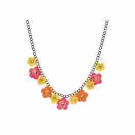 Flower Necklace With Full Rhinestone Crystal