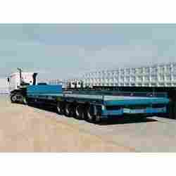 Low Bed Semi Trailers With Rear Roller
