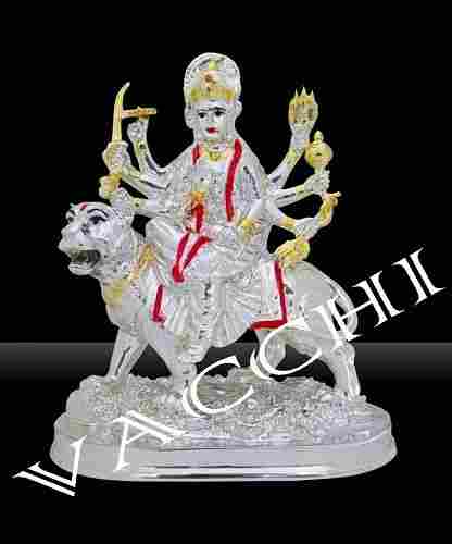 Silver Plated Durga Mata