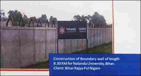 Wide Length Boundary Wall Construction Service