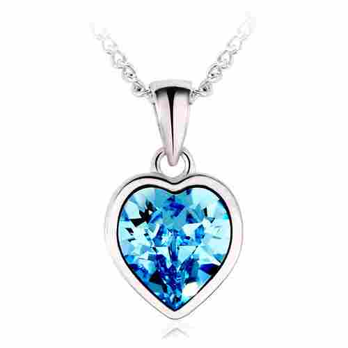 Fashion Crystal Heart Necklace