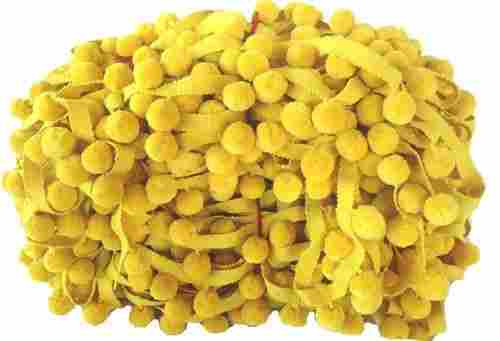 Yellow Pom Pom Trims