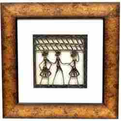 Dokra Painting 6 X 6 Antique Look Frame 
