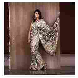 Embroidered Printed Saree