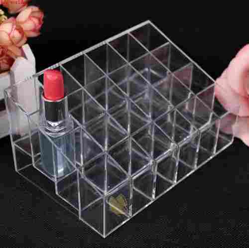 Clear Acrylic 24 Lipstick Holder Display Stand