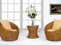 Designer Wicker Chairs And Table