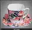 Color Cup And Saucer