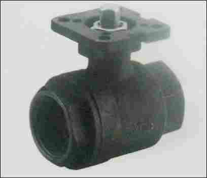 2 Pc Carbon Steel Ball Valve With Iso5211 Mounted Pad