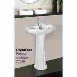 Pedestal Wash Basin Orchit Set