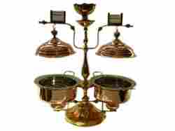 Twin Chafing Dish Copper