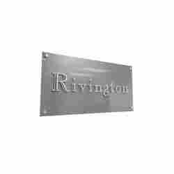 Etched Glass Sign Board