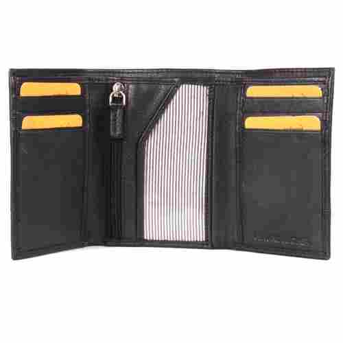 Men'S Leather Trifold Wallet