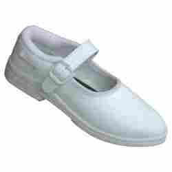 Girls White Uniform Shoe