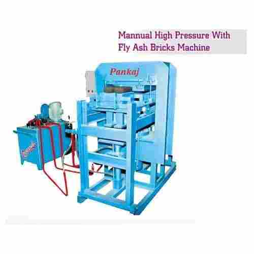 Manual High Pressure With Fly Ash Bricks Machine