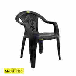 Cloudy Black Teak Wood Color Comfort Arm Chair