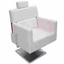 Salon Hydraulic White Chair