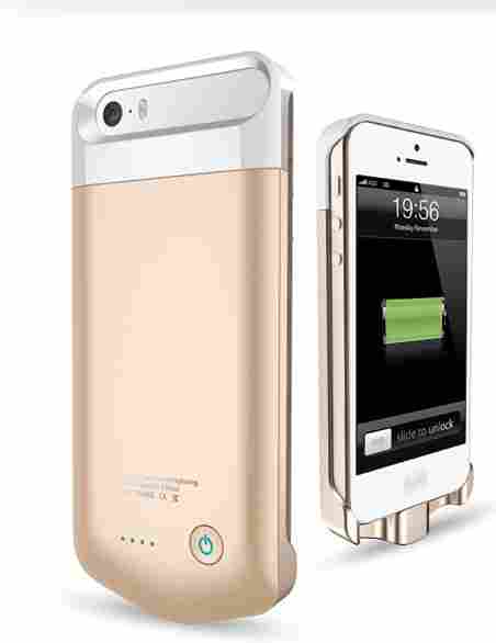 Ultra Slim Built-In Power Bank Case For iPhone 5/5s