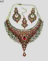 Kundan With Stone Necklace Set