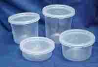 Round Plastic Printed Containers