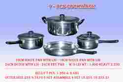 7 Pcs Steel Cookware