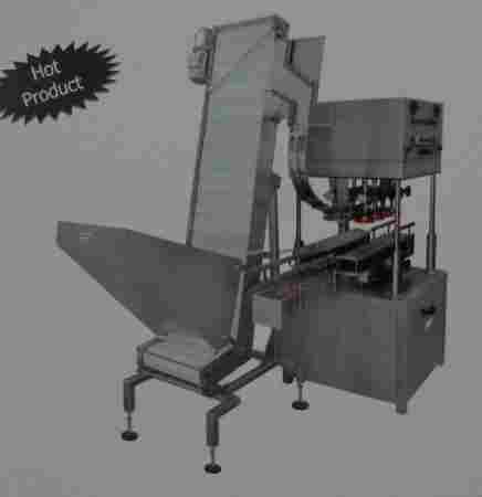 Jar Capping Machine With Elevator