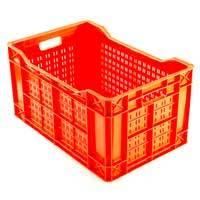 Red Plastic Vegetable Crate
