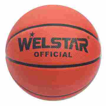 Durable Great Hand Feel Rubber Basketball With Deep Channel