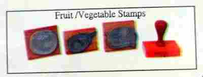 Fruit and Vegetables Rubber Stamps (SS 140)