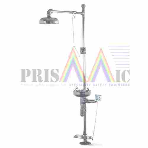 Shower Cum Eye Wash Hand Operated Foot Operated SS