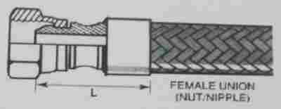 Female Union Metallic Hose 