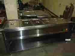 Durable Bain Marie Counter With Tray Slider