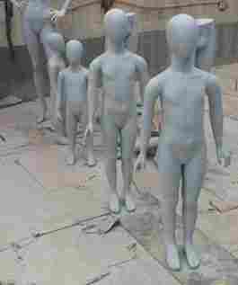 Children Mannequins With Abstract Head