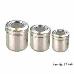 Stainlees Steel Canister Set