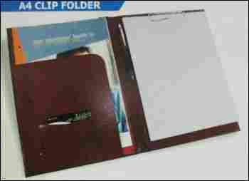 Leather A4 Clip Folder